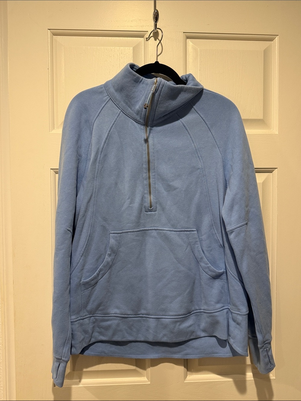 lululemon athletica scuba Light Blue Women's Half-Zip Fleece Pullover